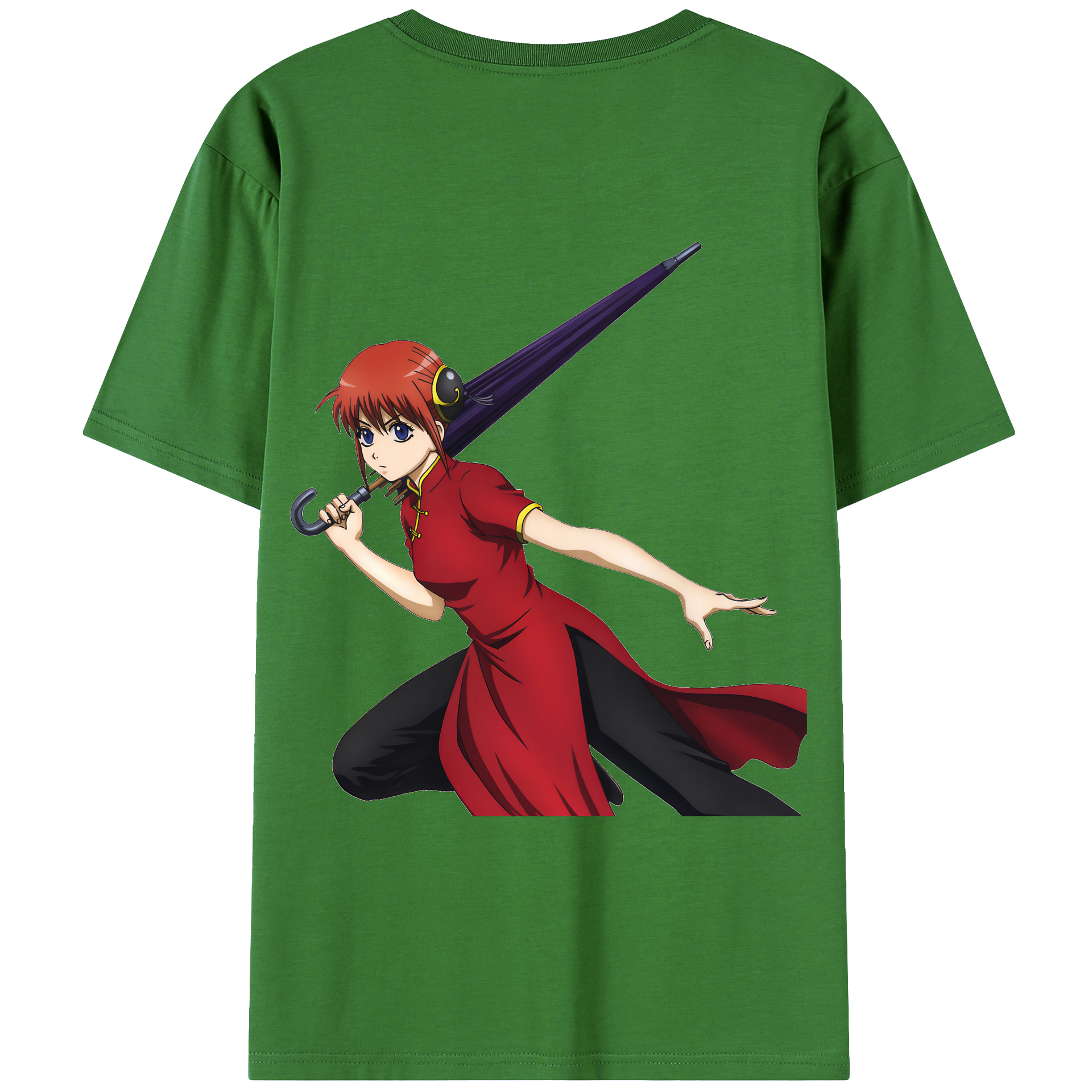 （画像用） ぎんたま 坂田銀時（さかたぎんとき） 神楽 志村新八（しむら しんぱち） GINTAMA Sakata Gintoki Kagura Shimura Shinpachi レディース半袖Tシャツ(バックプリント)